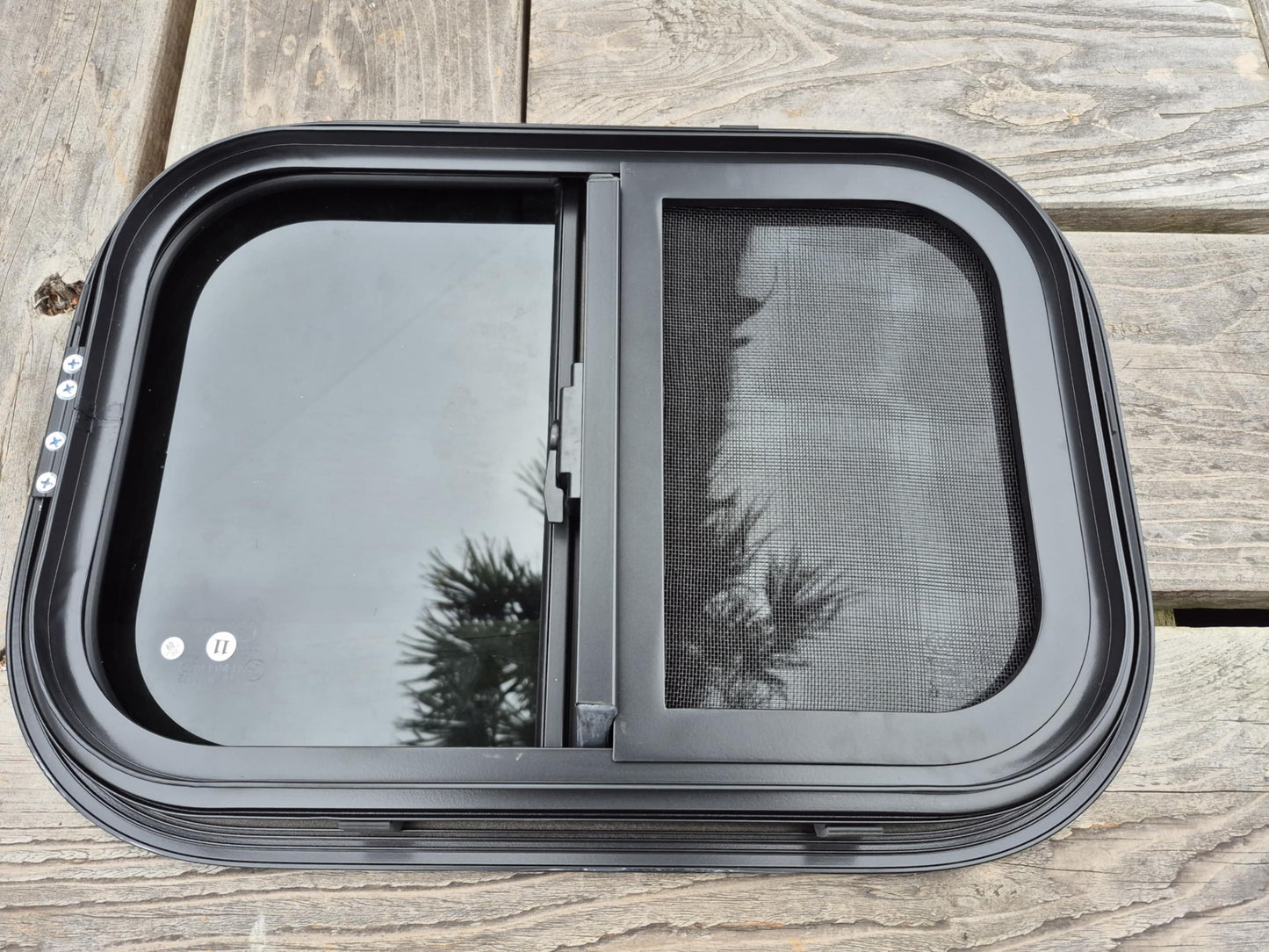 350 x 500 Tinted Sliding Glass Window with integrated insect mesh