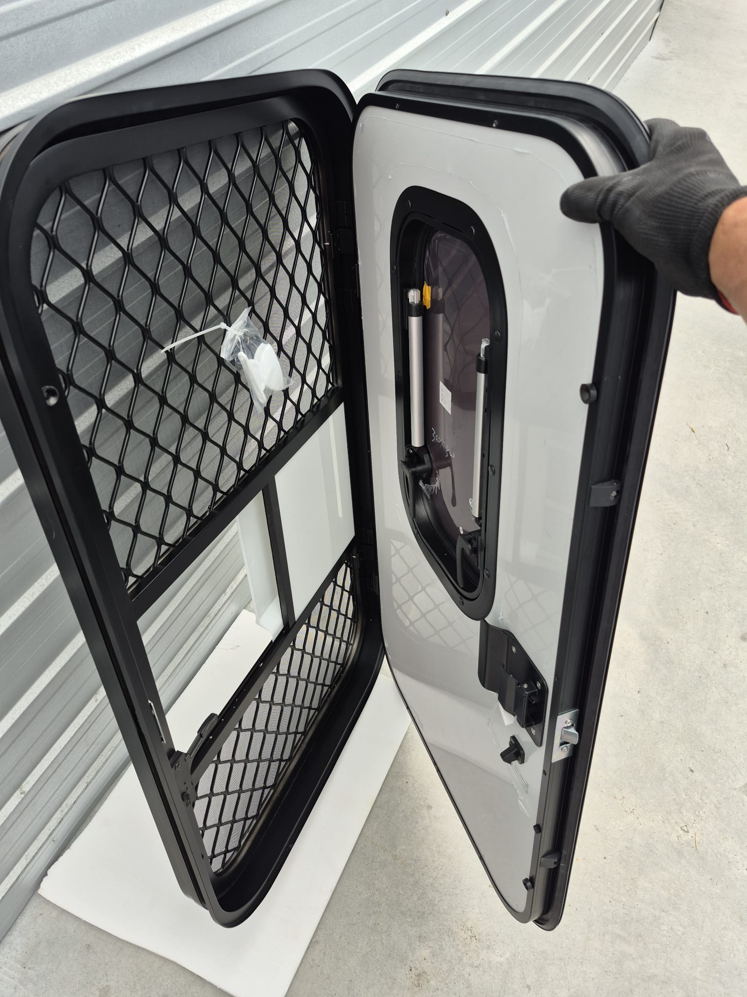 1700 x 625 mm Door - RV / Caravan / Horse truck Door Black or White (LH Hinge)