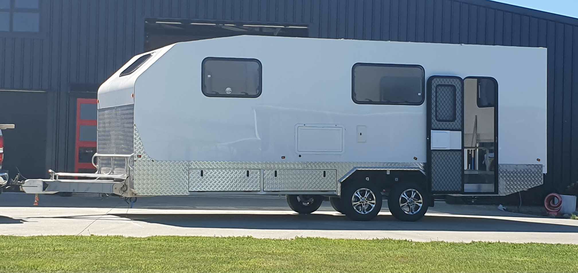 1700 x 625 mm Door - RV / Caravan / Horse truck Door Black or White (LH Hinge)
