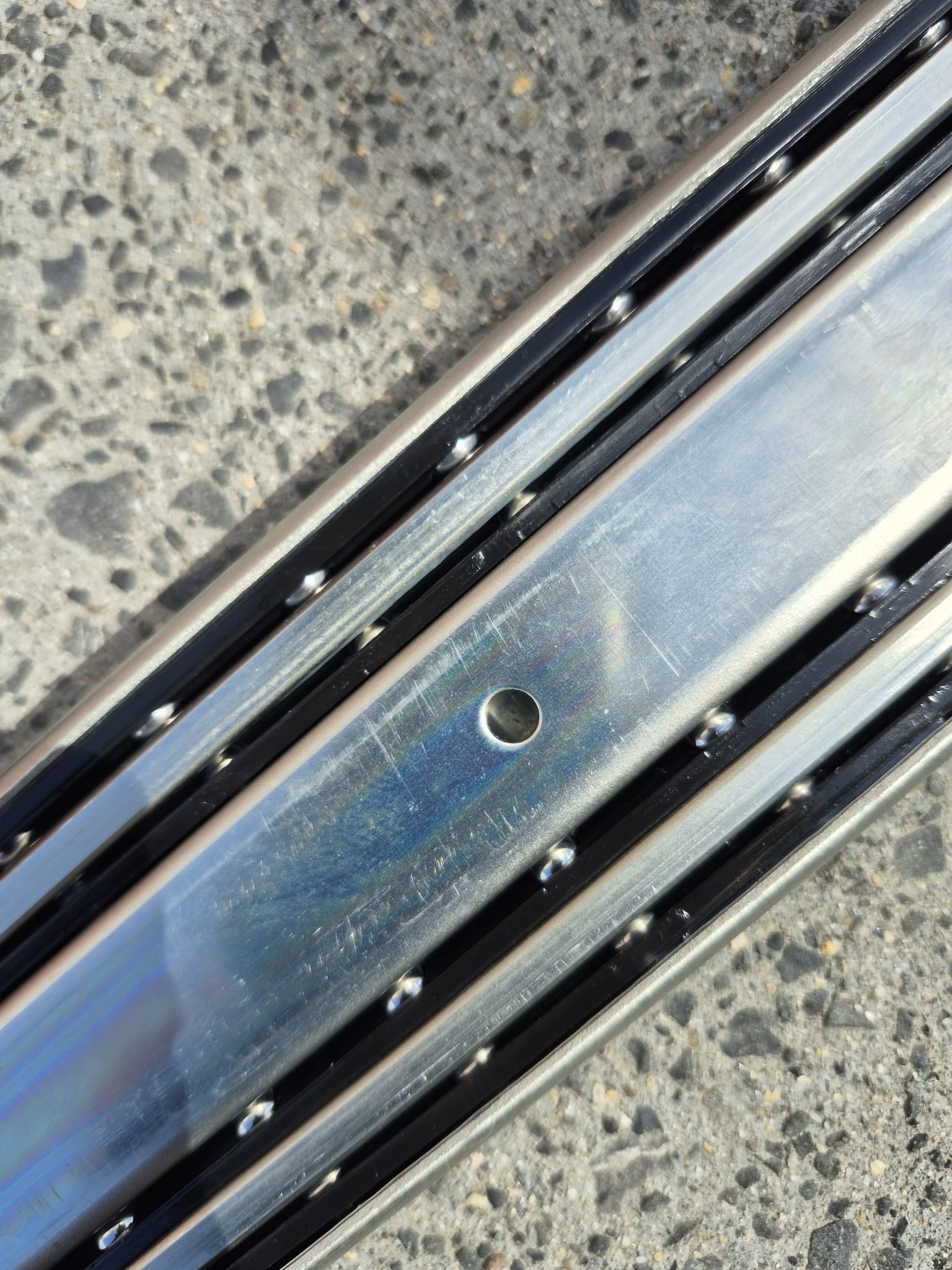 1.5m Stainless Drawer Sliders - Heavy Duty 160kg - Kitchen Sliders - Gear Drawer Sliders