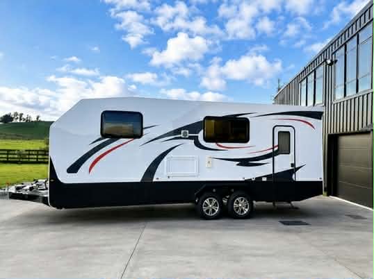 1700 x 625 mm Door - RV / Caravan / Horse truck Door Black or White (LH Hinge)