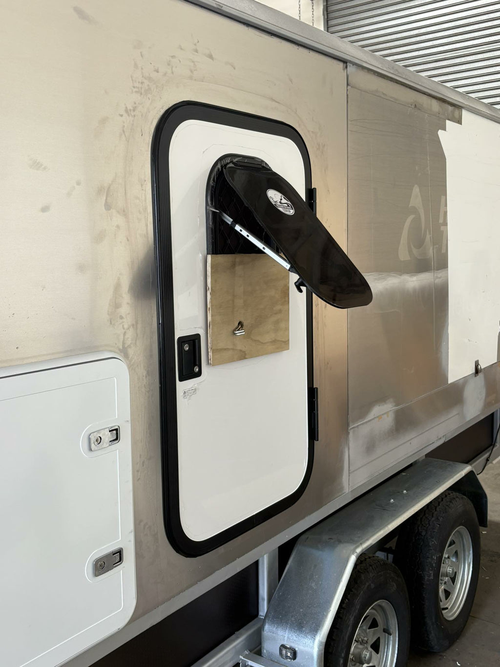 1100 x 650 Tear Drop Camper / Small RV Door / Box Trailer door