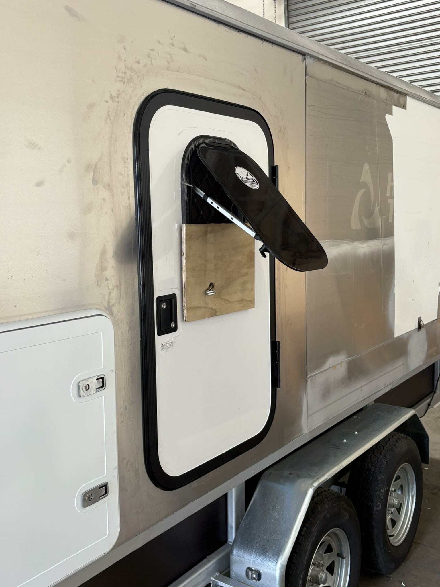 1100 x 650 Tear Drop Camper / Small RV Door / Box Trailer door