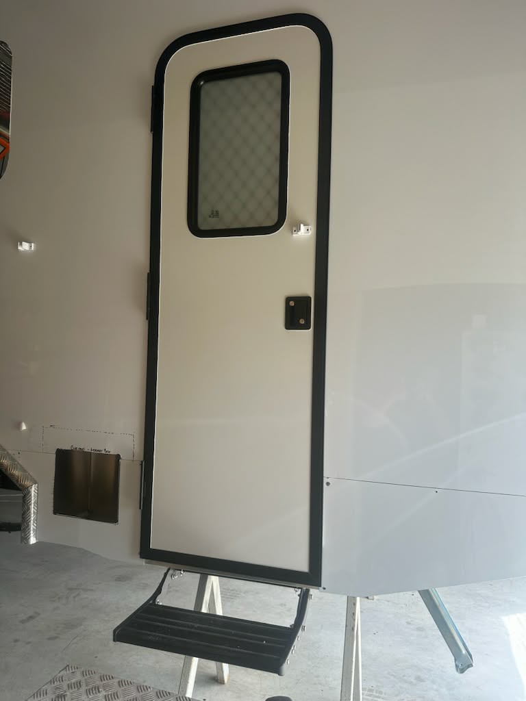 1700 x 625 mm Door - RV / Caravan / Horse truck Door Black or White (LH Hinge)