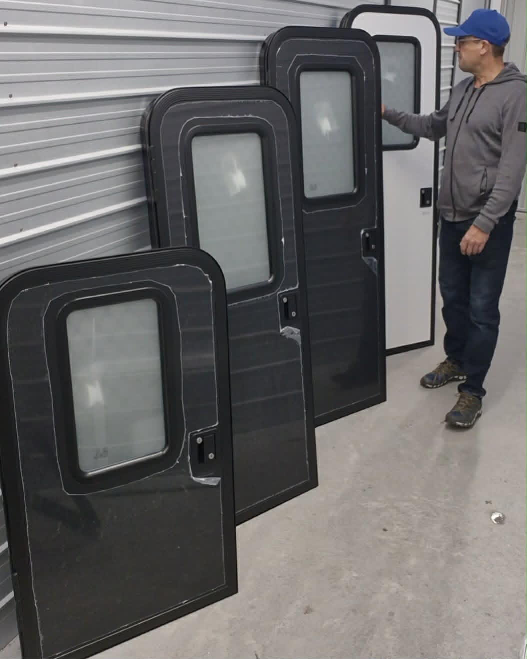 1500 x 600 mm Door - RV / Caravan / Horse truck Door Black or White (LH Hinge) (Copy)