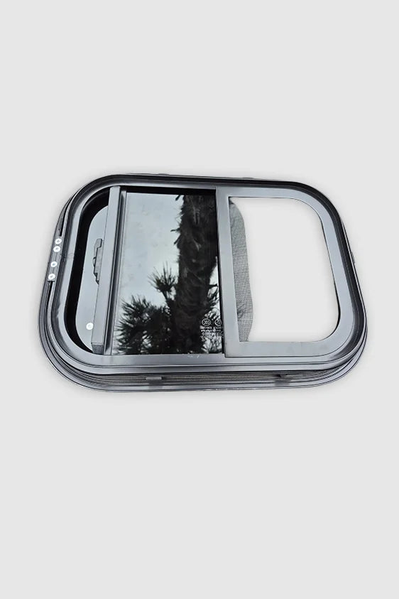 350 x 500 Tinted Sliding Glass Horsefloat / Horsetruck Window with integrated insect mesh