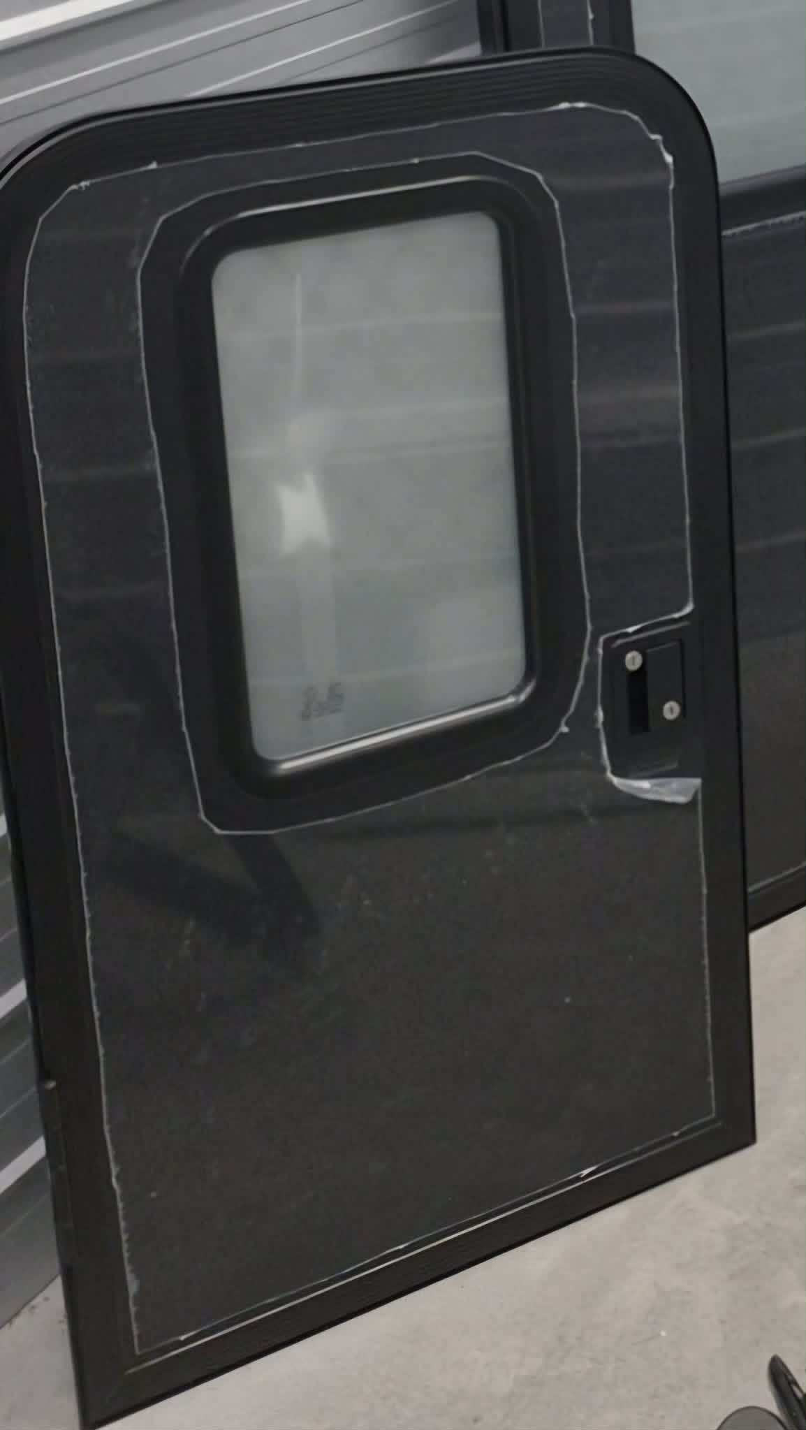 1100 x 650 Tear Drop Camper / Small RV Door / Box Trailer door (Fixed window)