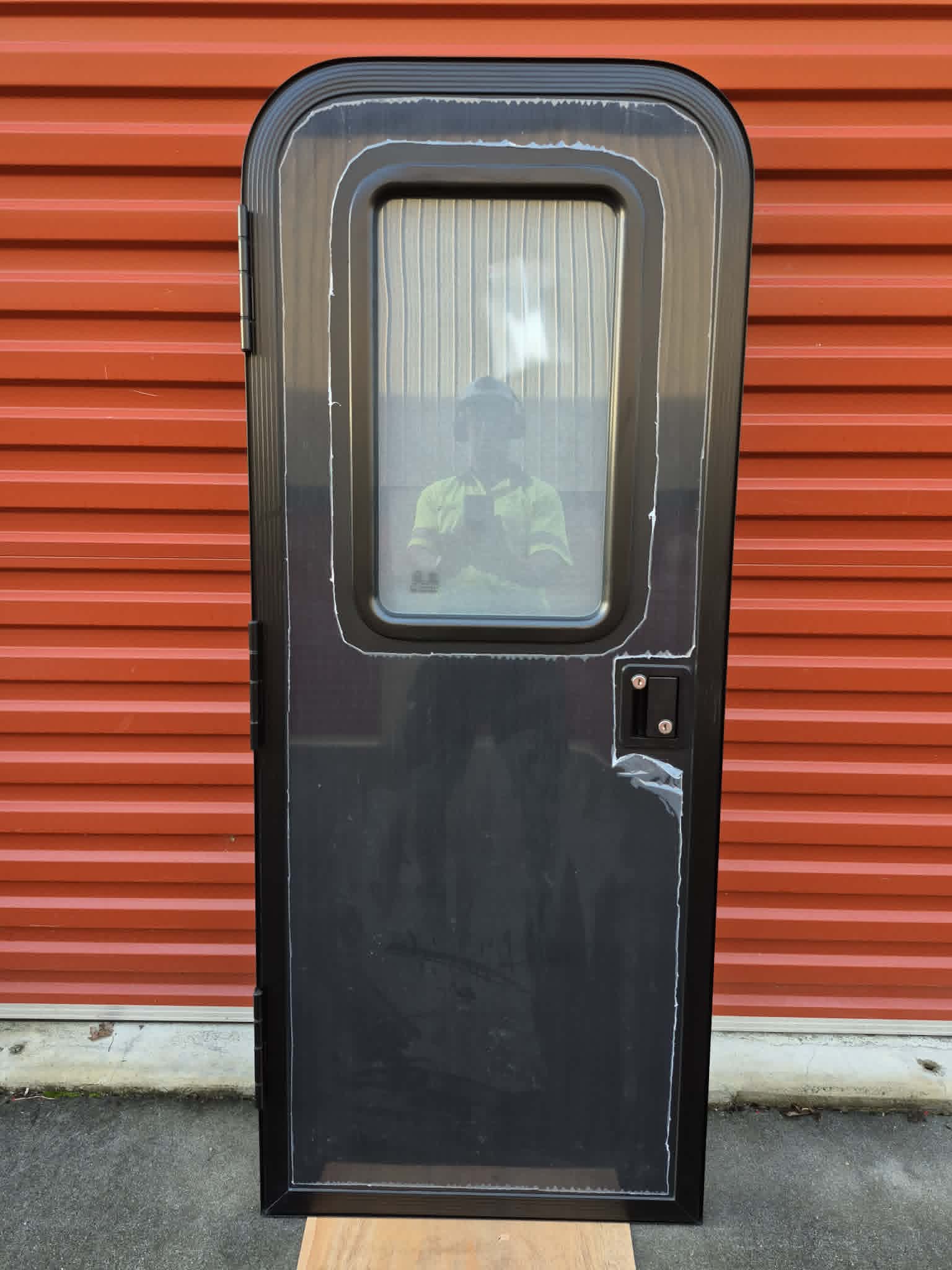 1100 x 650 Tear Drop Camper / Small RV Door / Box Trailer door (Fixed window)